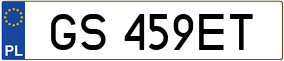 Trailer License Plate